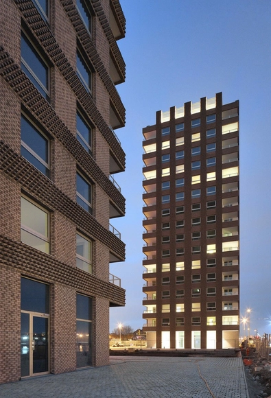 Torres Westkaai 5 & 6 / Tony Fretton Architects - Residencial