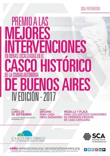 Premio a las mejores intervenciones de obras localizadas en el Casco Histórico de Buenos Aires - Imagen Principal