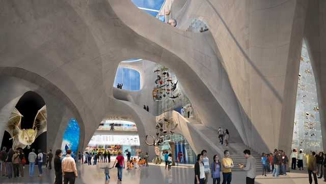 Construção do novo Museu Americano de História Natural projetado pelo Studio Gang será iniciada - Imagem de Destaque