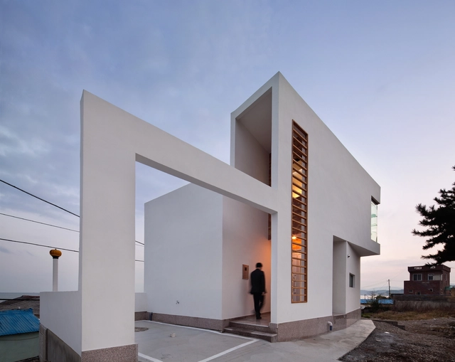 Half House / Architects Group RAUM - Houses, Facade, Door