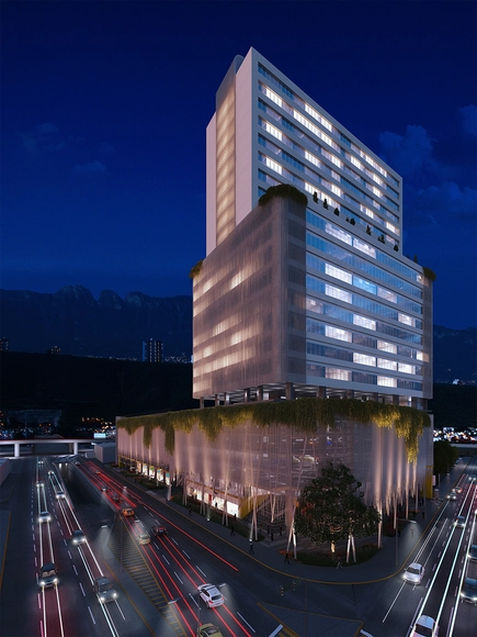 25-Story, Trellised, Mixed Use Development to Improve Pedestrian Access in Downtown Monterrey - Featured Image