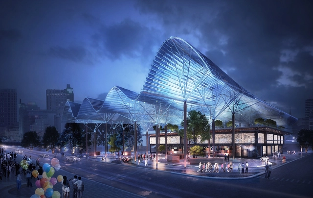 HUNI Architectes 赢得越南中心广场竞赛，预计造价200亿 - 主图