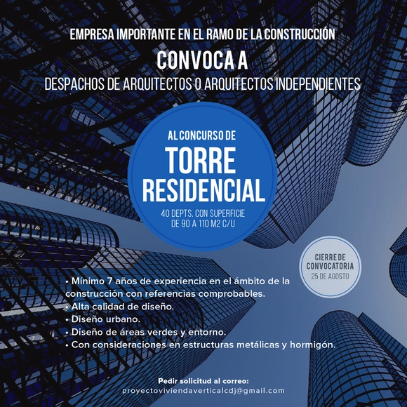 CONCURSO TORRE RESIDENCIAL CD. JUAREZ - Imagen Principal