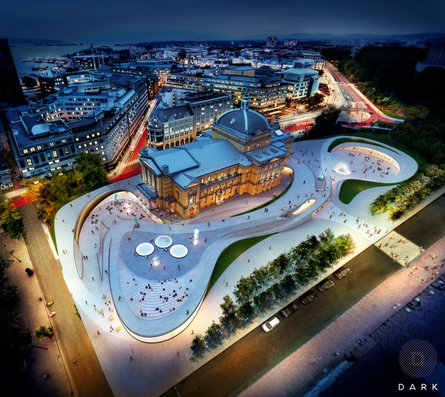Dark Arkitekter divulga projeto de recuperação do Teatro Nacional de Oslo - Imagem de Destaque