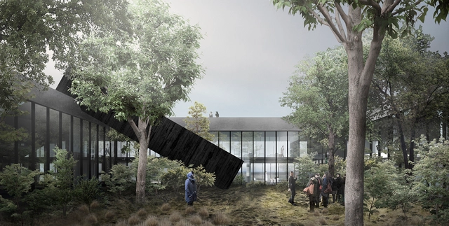 Segundo lugar del concurso del Centro Antártico Internacional en Chile / Albert Tidy Arquitectos - Centro De Investigación, Fachada
