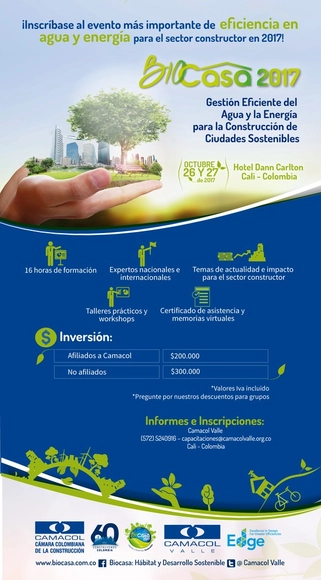 Foro Internacional BIOCASA 2017: Gestión Eficiente de la Energía y el Agua para la Construcción de Ciudades Sostenibles - Imagen Principal