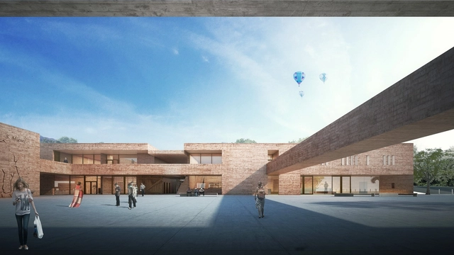 Da Igreja para os campos de fora: considerações gerais para o projeto de um novo museu para as Missões / Brasil Arquitetura - Fachada