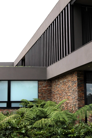 Casa C4 / Bassico Arquitectos + MV ARQUITECTOS - Casas, Patio interior, Fachada