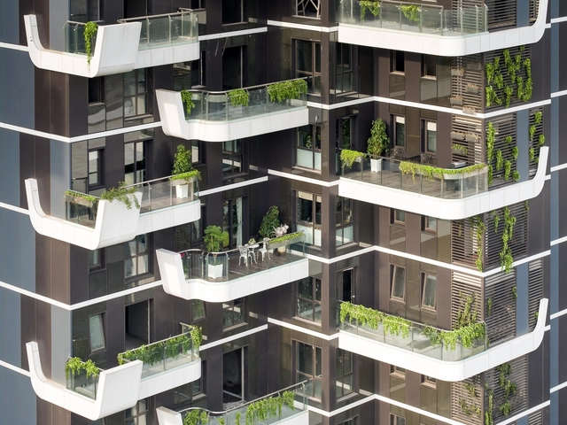Hanhai Luxury Condominiums / Amphibianarc - Apartments, Facade, Balcony