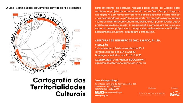 Exposição "Cartografias das Territorialidades Culturais" - SESC Campo Limpo e Escola da Cidade - Imagem de Destaque