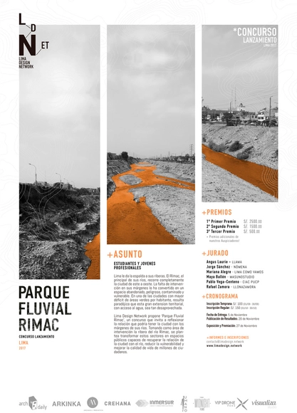 Concurso de Ideas para el Parque Fluvial Rímac: Explorando la relación entre la ciudad de Lima y los márgenes de sus ríos - Imagen Principal