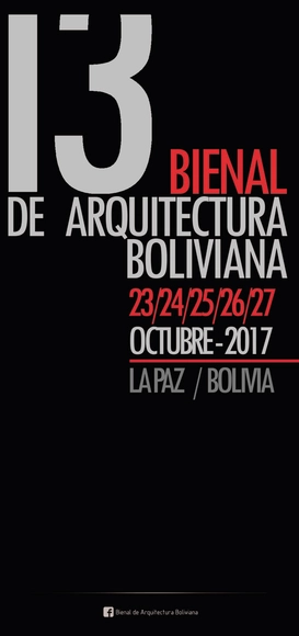 Participa de la convocatoria de la XIII Bienal de Arquitectura Boliviana  - Imagen Principal
