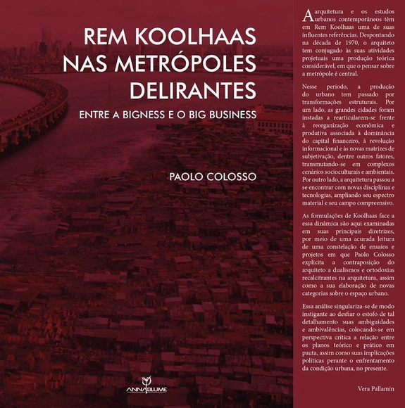 Lançamento do livro "Rem Koolhaas nas metrópoles delirantes: entre a Bigness e o big business"  - Imagem de Destaque
