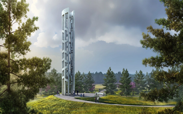 93-Foot-Tall “Tower of Voices” to Commemorate 9/11 Victims with Wind Chime Soundscape - Featured Image
