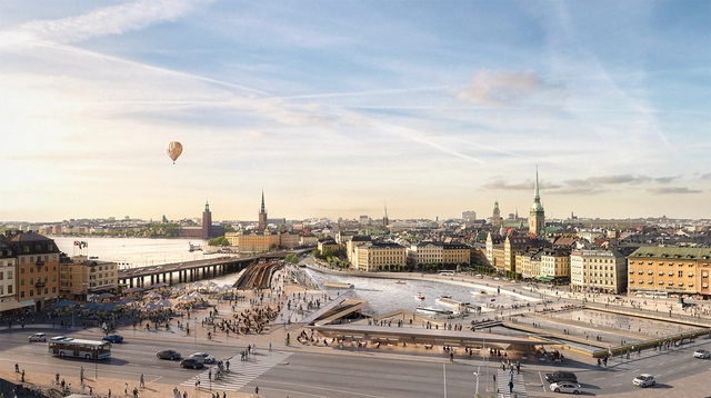 Foster + Partners divulga novo projeto para o centro de Estocolmo - Imagem de Destaque