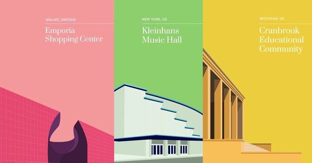 Monumental Minds: Illustrations of Scandinavia’s Design Legacy - Films & Architecture