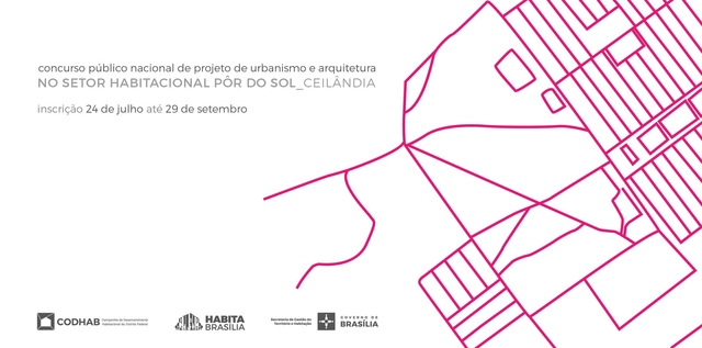 Inscrições abertas para o concurso nacional Setor Habitacional Pôr do Sol - CODHAB-DF - Imagem de Destaque