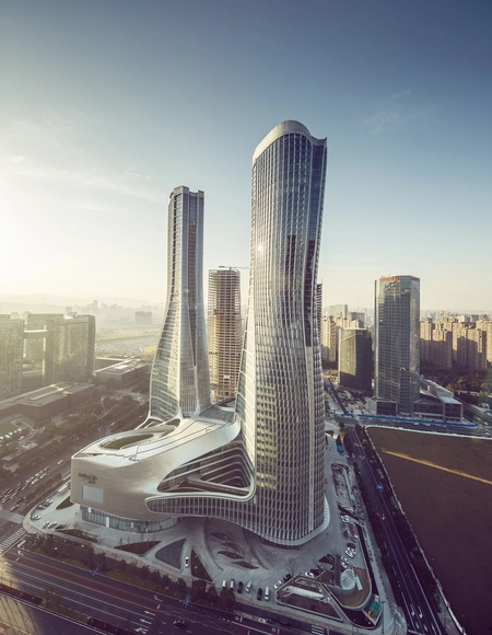 中国杭州来福士中心 / UNStudio - 购物中心, 表皮, 椅子, 城市
