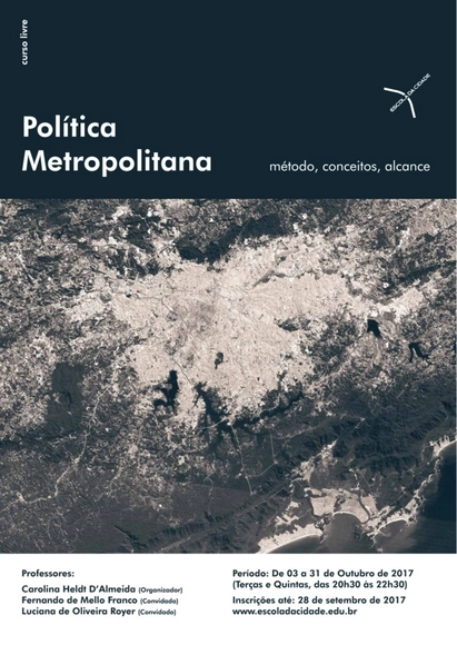Curso livre: “Política metropolitana: método, conceitos, alcance” - Imagem de Destaque