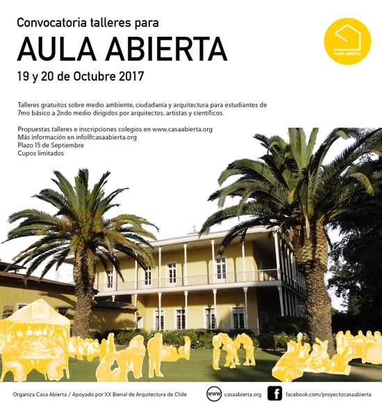 Convocatoria Talleres Aula Abierta / VI Región - Imagen Principal