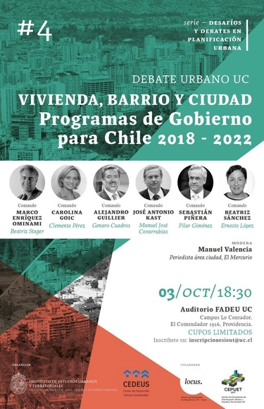 Debate Urbano UC: Asesores candidatos presidenciales en Vivienda, Barrio y Ciudad - Imagen Principal