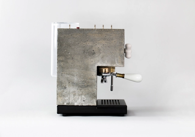 Desde tu cama pídele un café a AnZa, una cafetera brutalista de cemento - Imagen Principal