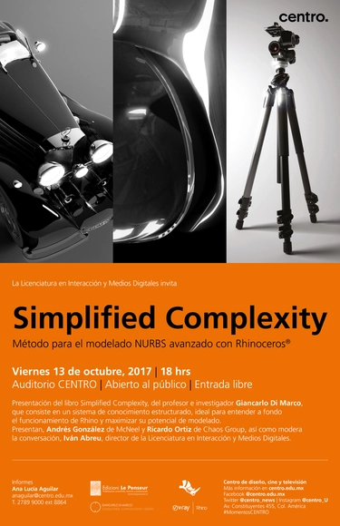 Simplified Complexity, presentación del libro y clases magistrales - Imagen Principal