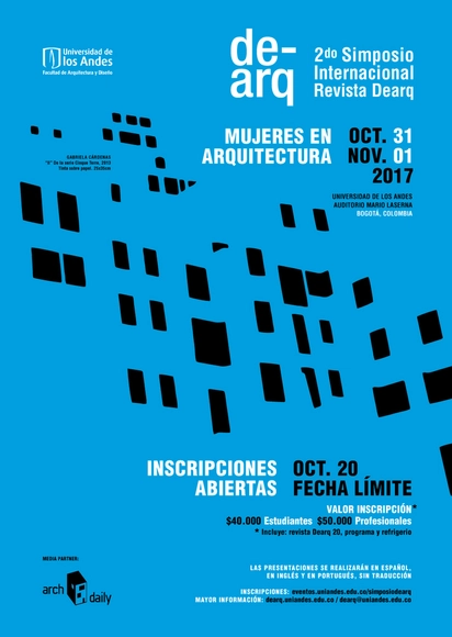 II Simposio Internacional de la Revista DeArq - Mujeres en la arquitectura - Imagen Principal