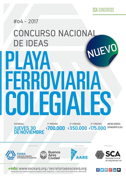 Concurso Nacional de Ideas Playa Ferroviaria Colegiales / Argentina - Imagen Principal