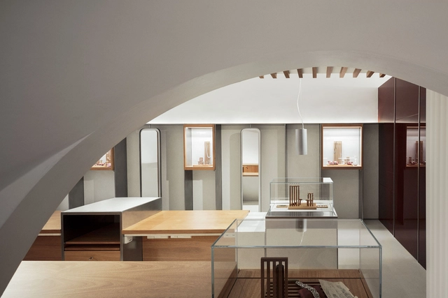 Tienda y Taller de Joyas J.Prats  / MHAP Architects - Cocina, Fachada, Fijación Vigas, Arco, Mesas, Sillas