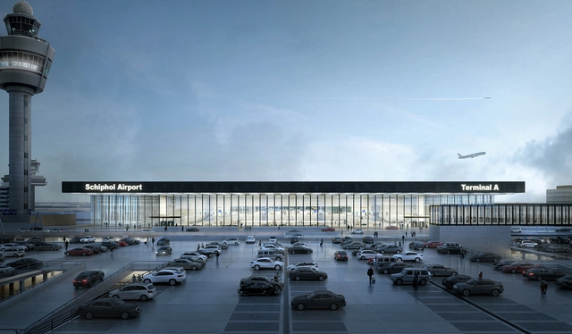 Estudio Lamela y KAAN Architecten diseñarán nuevo terminal del aeropuerto de Ámsterdam-Schiphol - Aeropuerto, Fachada, Urbano