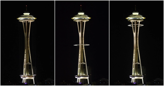 Unique Scaffolding System is Lifted into Place for Olson Kundig's Space Needle Renovation - Featured Image