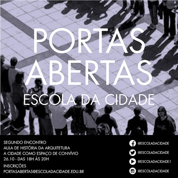Portas Abertas - Escola da Cidade - 2° Encontro História da Arquitetura - Imagem de Destaque
