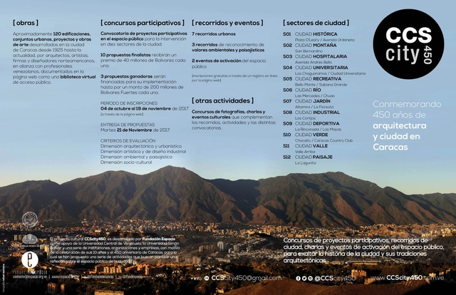 CCScity450: intervenciones urbanas para conmemorar 450 años de arquitectura y ciudad en Caracas, Venezuela. - Imagen Principal