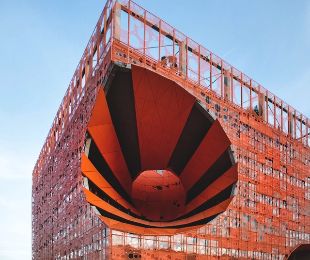 Cubo naranjo / Jakob + Macfarlane Architects - Edificio De Oficinas, Fachada
