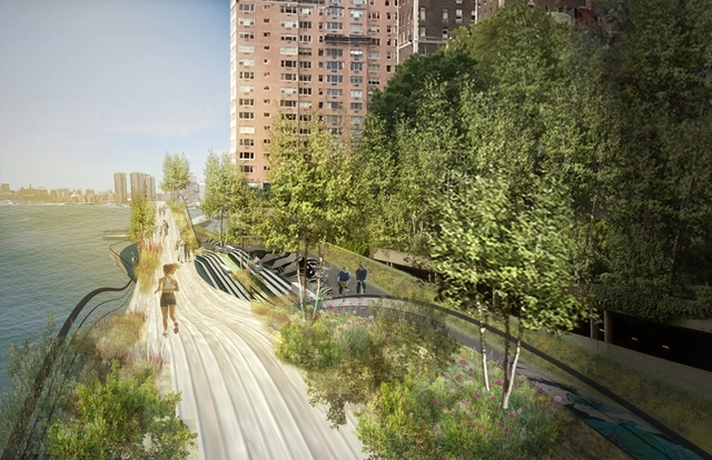 Nova Iorque apresenta proposta de renovação da orla de Midtown - Imagem de Destaque