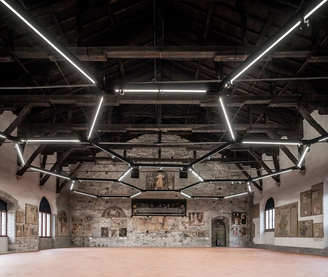 Sala delle Capriate at Palazzo della Ragione / CN10 architetti - Renovation, Beam, Column