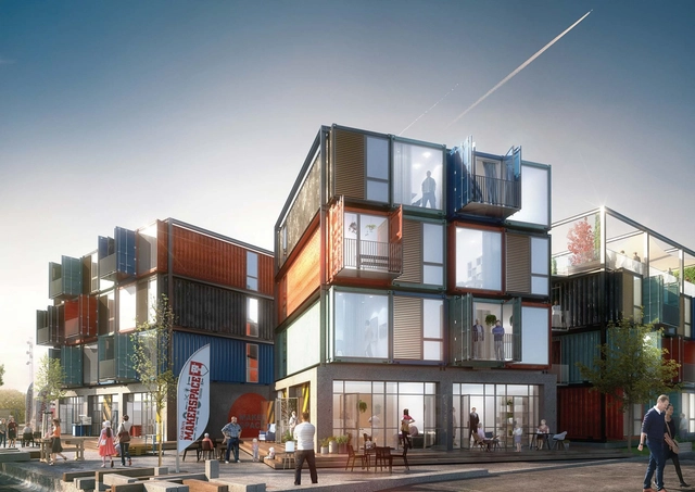 Arkitema Architects 改造48个集装箱，创造工业美学 - 主图