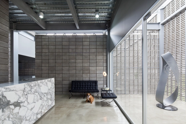 Corporativo Dunza / Morari Arquitectura + JAA - Arquitectura De Oficinas, Fachada, Fijación Vigas