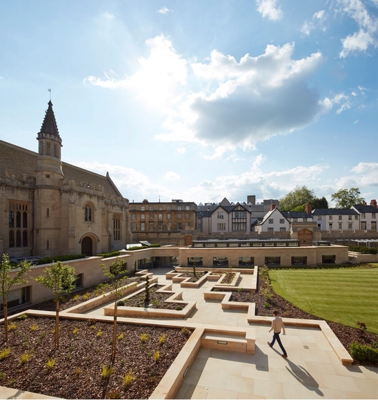 Longwall Library - Magdalen College / Wright & Wright Architects - Library, Garden, Facade