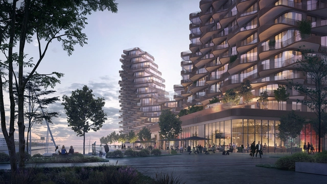 Waves at Bayside / 3XN - Featured Image