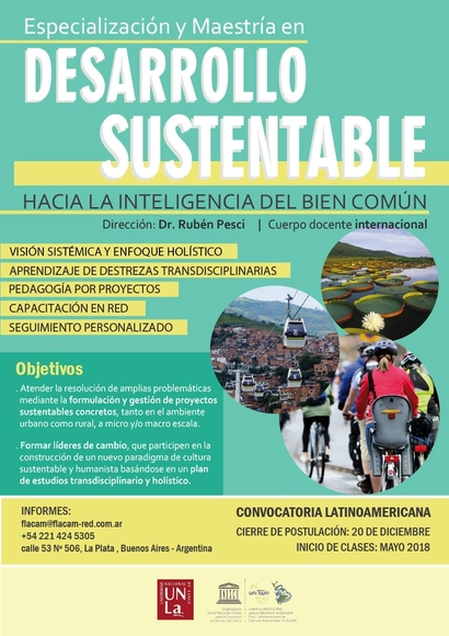Especialización y Maestría en Desarrollo Sustentable: hacia la inteligencia del bien común - Imagen Principal