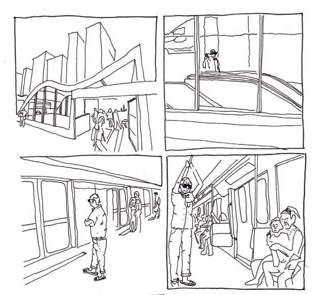 "Do lirismo ao caos": estudante desenvolve história em quadrinhos sobre temas urbanos - Imagem de Destaque