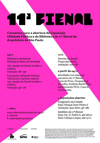11ª Bienal de Arquitetura de São Paulo inaugura mais duas exposições - Imagem de Destaque