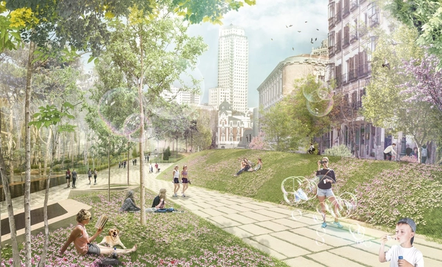 Welcome Mother Nature: la nueva Plaza de España encara la recta final antes de su construcción - Imagen Principal