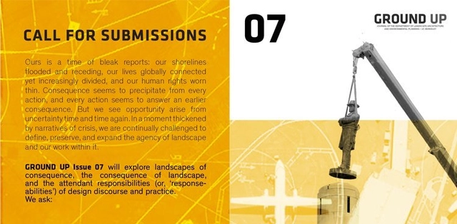 Call for Submissions: Ground Up Issue 7 - Featured Image