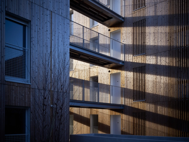 Chauveau - 26 Viviendas Sociales / ODILE+GUZY architectes - Vivienda Social