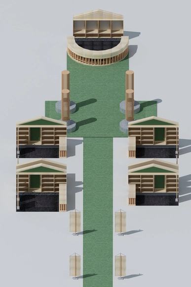 Enorme Studio renace el estilo romano de Augusta Emérita con escenografía reciclable - Imagen Principal