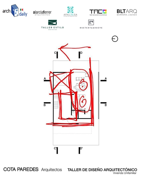 TALLER DE DISEÑO ARQUITECTÓNICO  "Vivienda Unifamiliar" - Imagen Principal