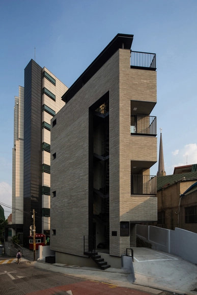 Micro Housing K / Architects H2L - Apartments, Facade
